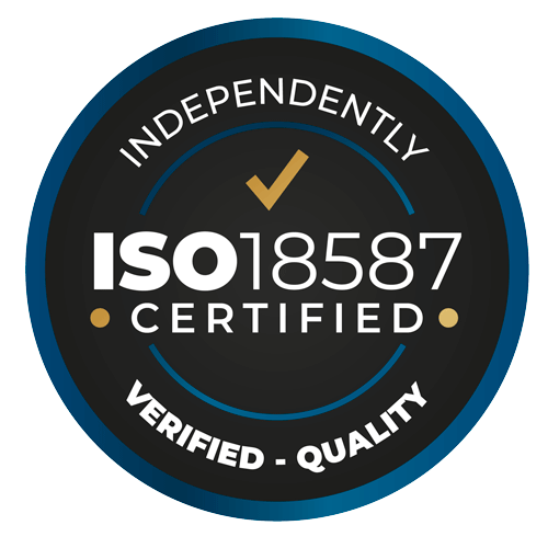 ISO18587 certified